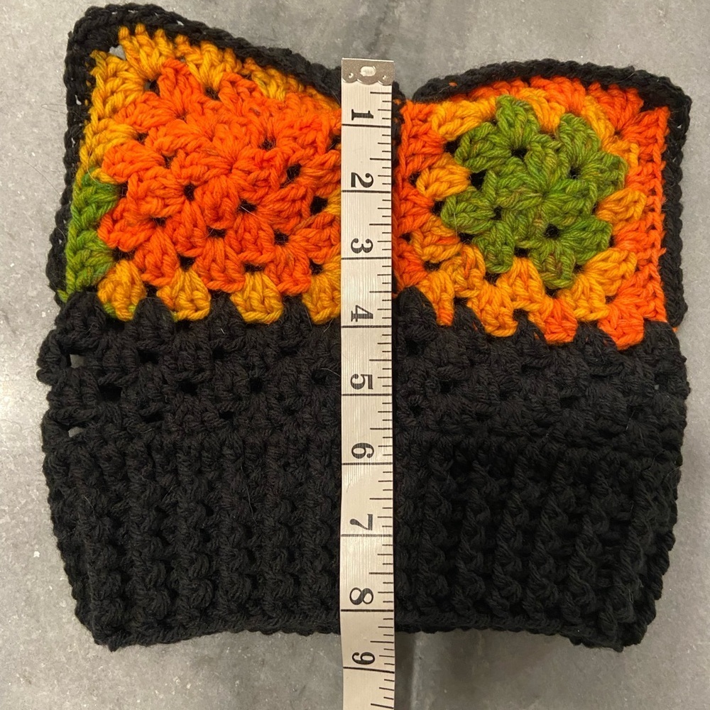 Handmade Crochet Cat Animal Ear Beanie Hat Cozy Ribbed Brim Stretch Winter Hat - Picture 5 of 8